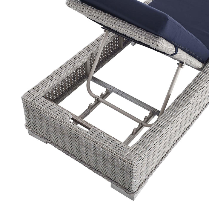 Conway Sunbrella� Outdoor Patio Wicker Rattan Chaise Lounge