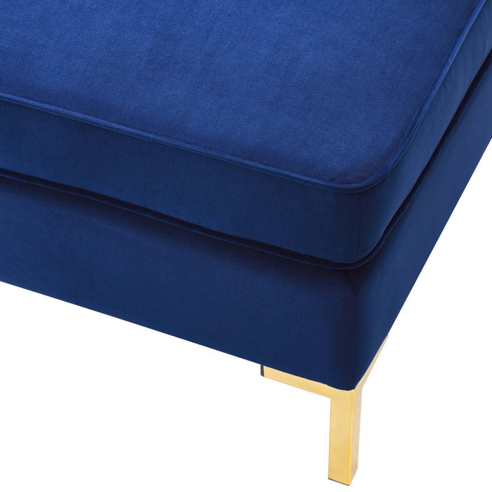 Ardent Performance Velvet Ottoman