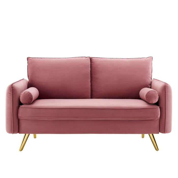 Revive Performance Velvet Loveseat