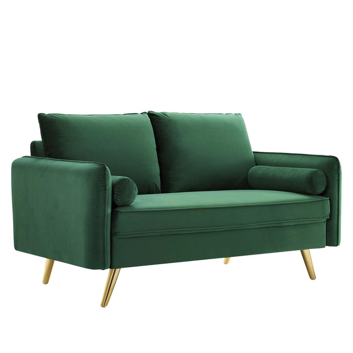 Revive Performance Velvet Loveseat