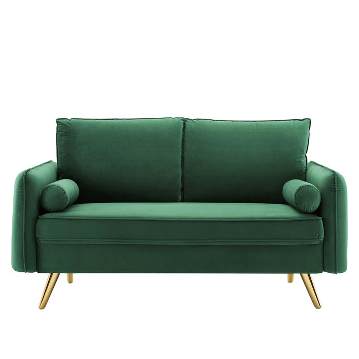 Revive Performance Velvet Loveseat