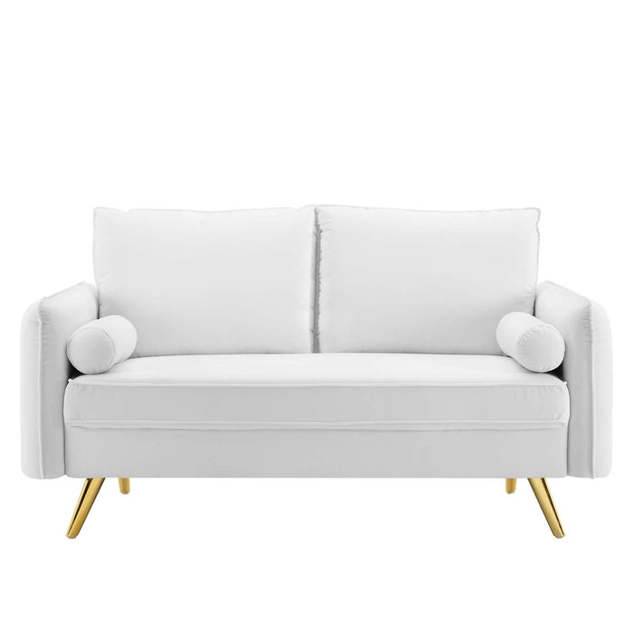 Revive Performance Velvet Loveseat