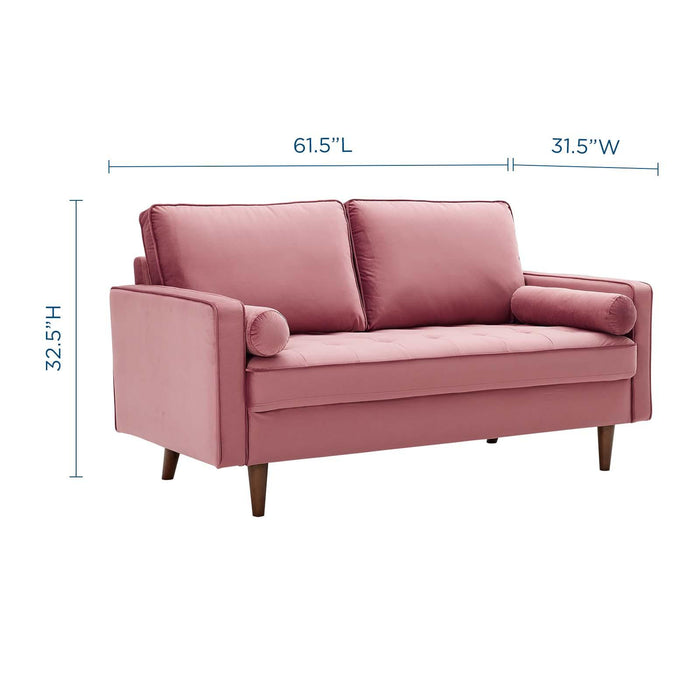 Valour Performance Velvet Loveseat