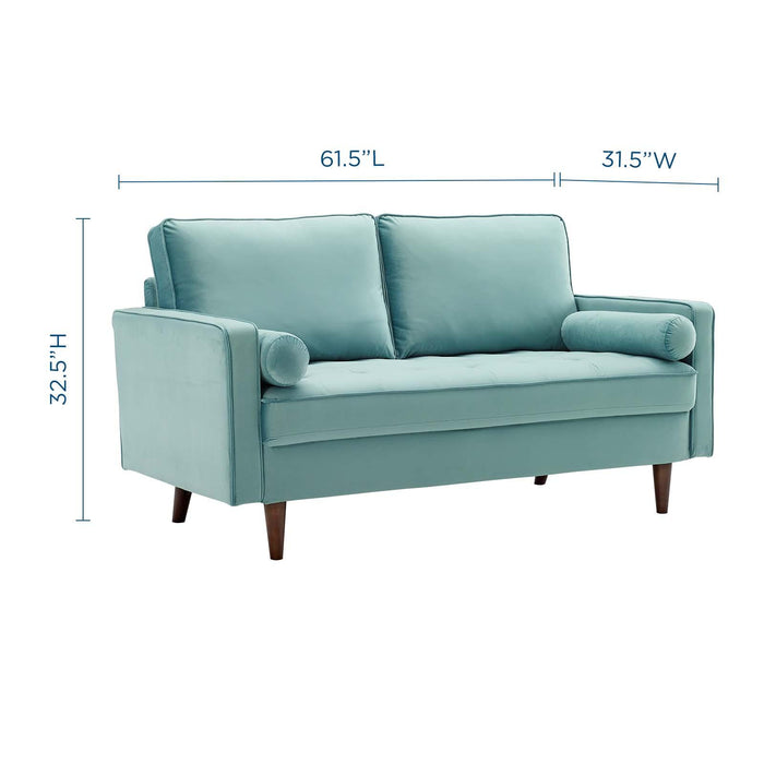 Valour Performance Velvet Loveseat