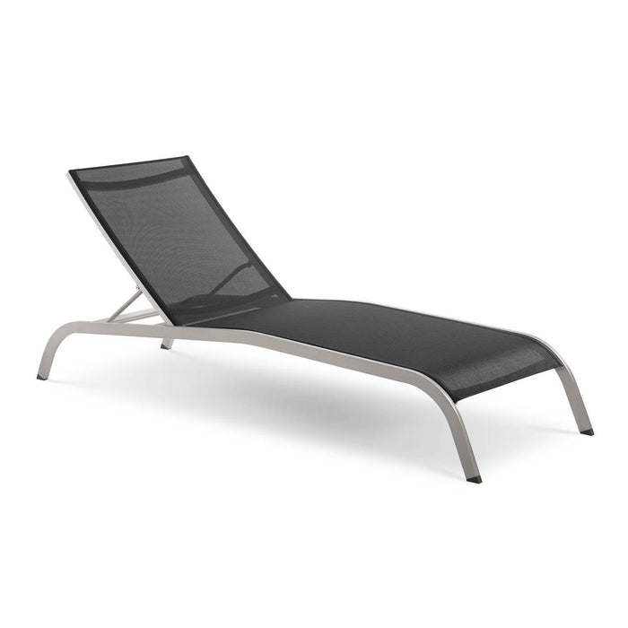 Savannah Mesh Chaise Outdoor Patio Aluminum Lounge Chair image