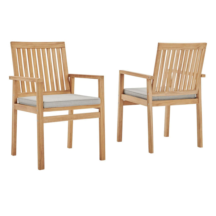 Farmstay Outdoor Patio Teak Dining Armchair Set of 2 image