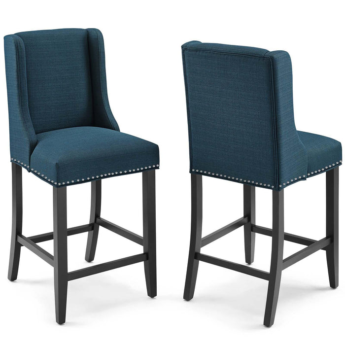 Baron Counter Stool Upholstered Fabric Set of 2 image