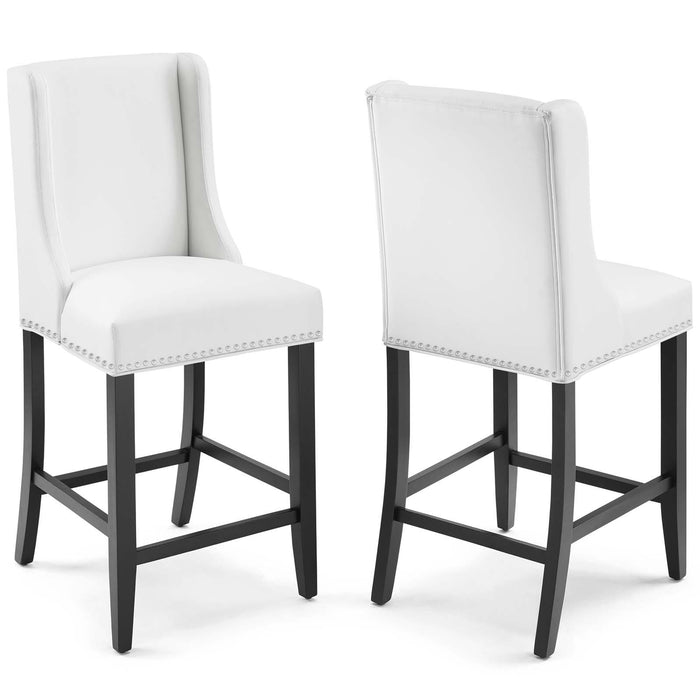 Baron Counter Stool Faux Leather Set of 2 image