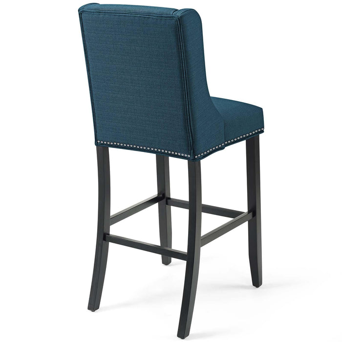 Baron Bar Stool Upholstered Fabric Set of 2