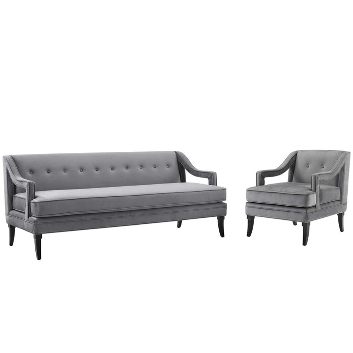 Concur Living Room Set Performance Velvet Set of 2