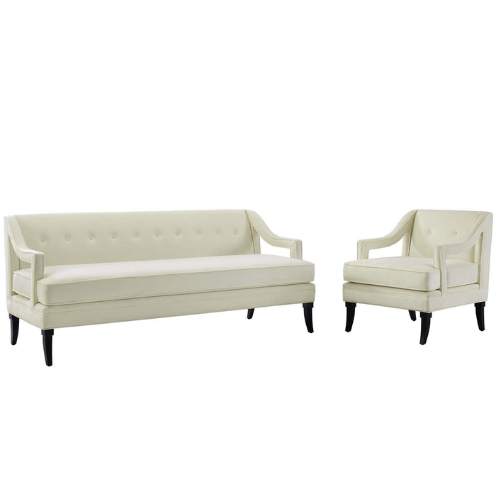 Concur Living Room Set Performance Velvet Set of 2