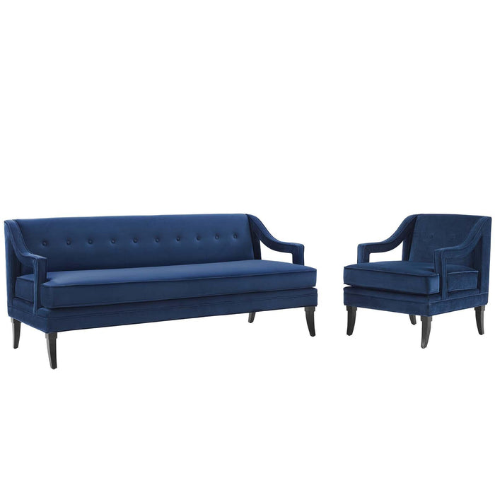 Concur Living Room Set Performance Velvet Set of 2