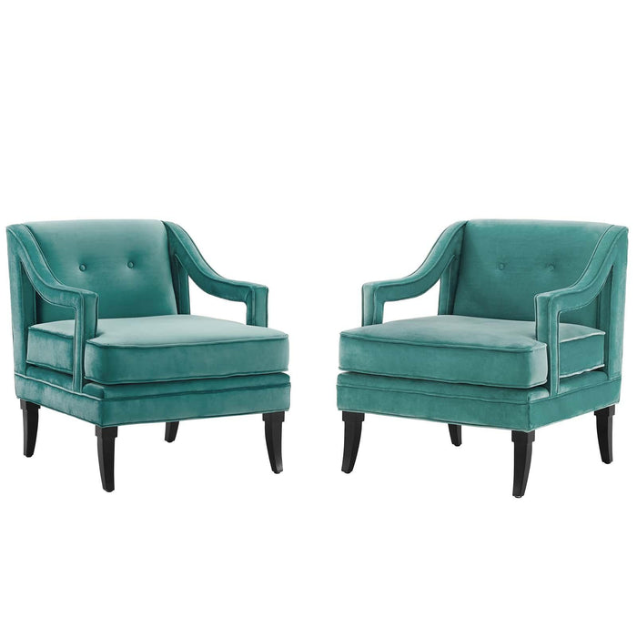 Concur Living Room Set Performance Velvet Set of 2