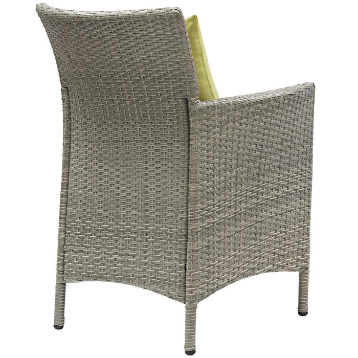 Conduit Outdoor Patio Wicker Rattan Dining Armchair Set of 2