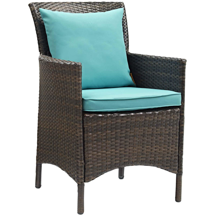 Conduit Outdoor Patio Wicker Rattan Dining Armchair