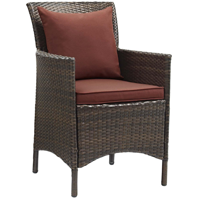 Conduit 5 Piece Outdoor Patio Wicker Rattan Set