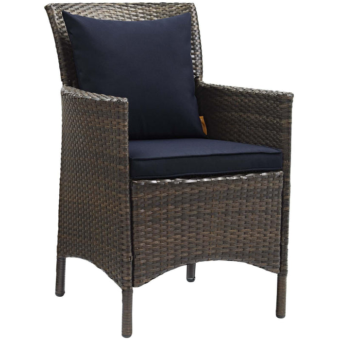 Conduit 7 Piece Outdoor Patio Wicker Rattan Dining Set