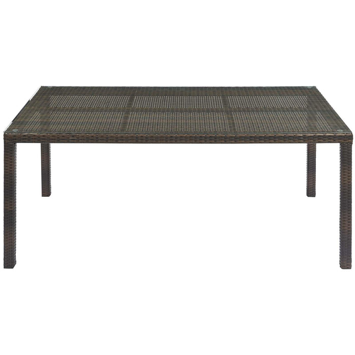 Conduit 70" Outdoor Patio Wicker Rattan Dining Table