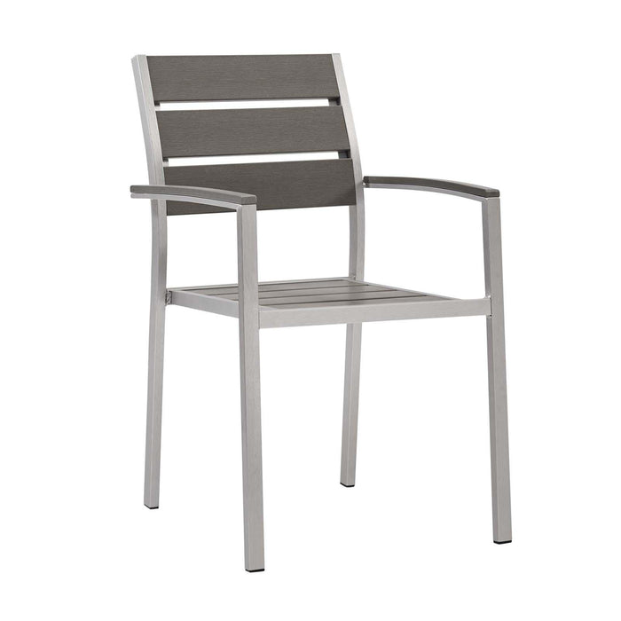 Shore Outdoor Patio Aluminum Dining Armchair image