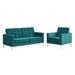 loft-gold-stainless-steel-leg-performance-velvet-loveseat-and-armchair-set