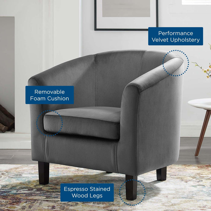 Prospect Performance Velvet Armchair