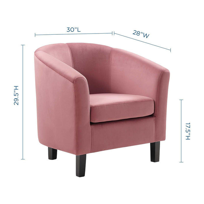 Prospect Performance Velvet Armchair