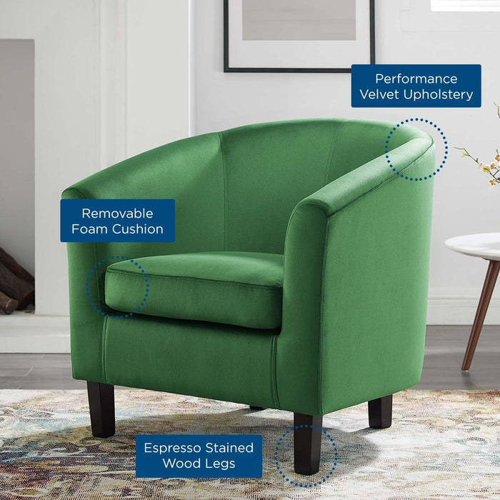 Prospect Performance Velvet Armchair