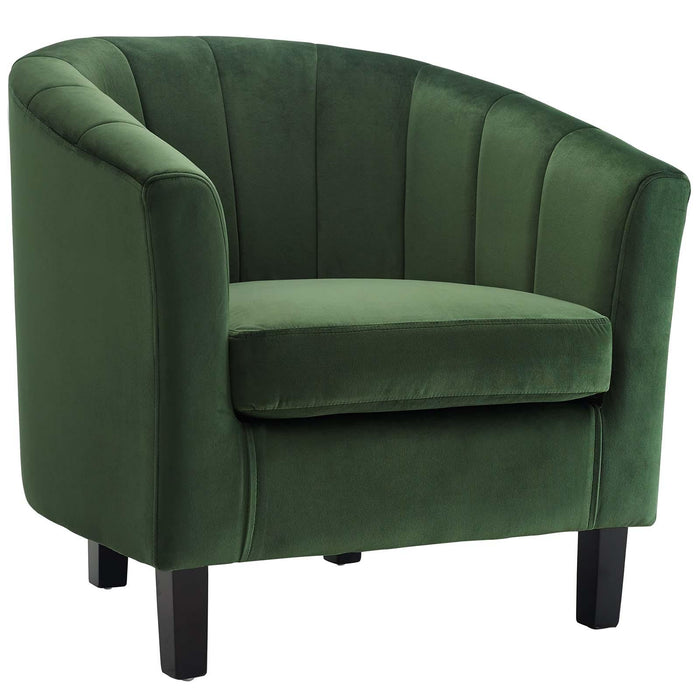 Prospect Channel Tufted Performance Velvet Armchair