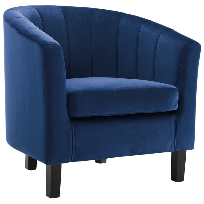 Prospect Channel Tufted Performance Velvet Armchair