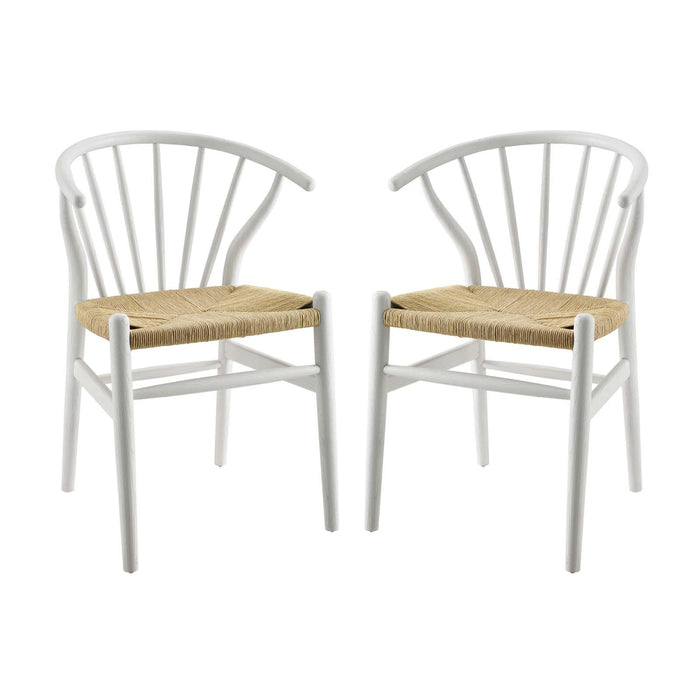 Flourish Spindle Wood Dining Side Chair Set of 2