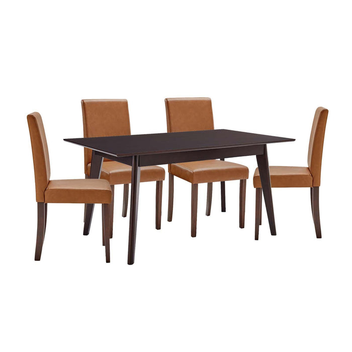 Prosper 5 Piece Faux Leather Dining Set