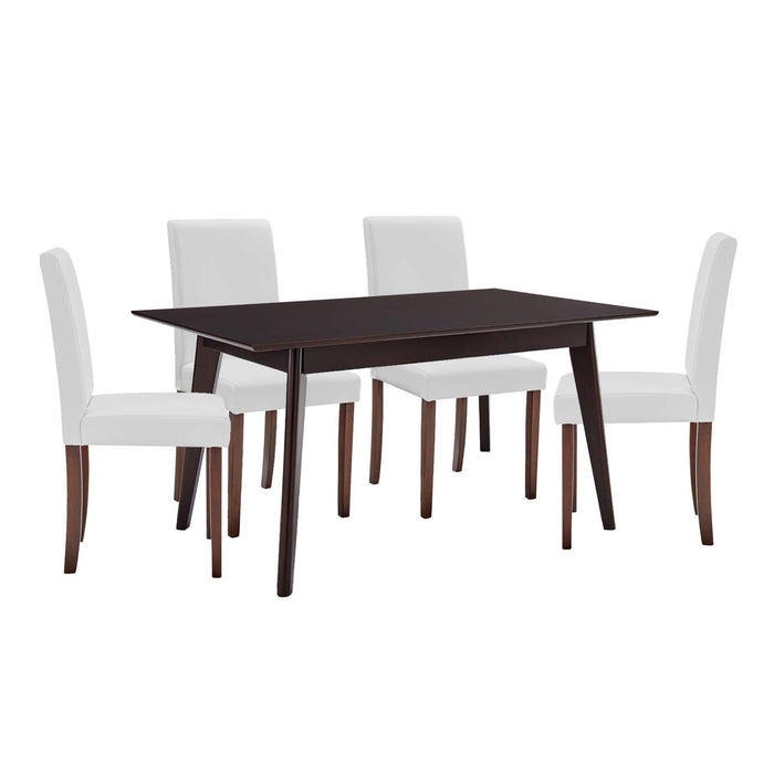 Prosper 5 Piece Faux Leather Dining Set