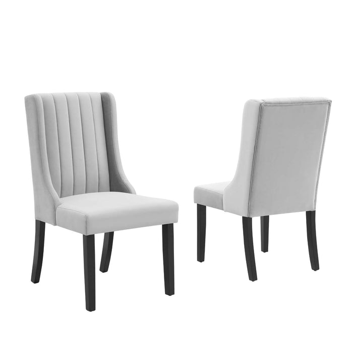 Renew Parsons Performance Velvet Dining Side Chairs - Set of 2