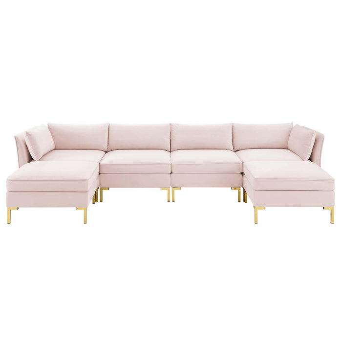 Ardent 6-Piece Performance Velvet Sectional Sofa