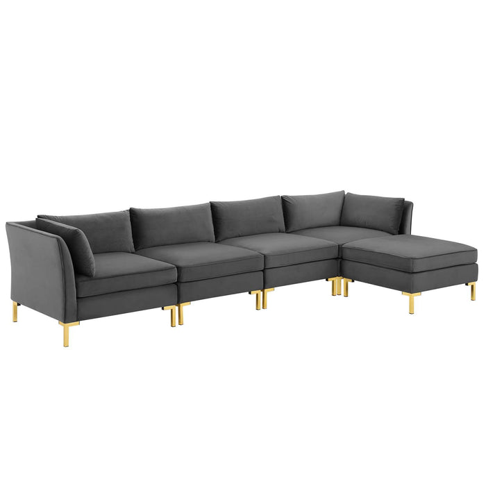 Ardent 5-Piece Performance Velvet Sectional Sofa image