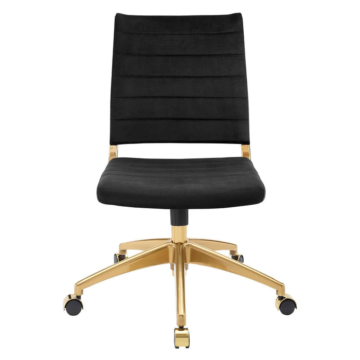 Jive Armless Mid Back Performance Velvet Office Chair