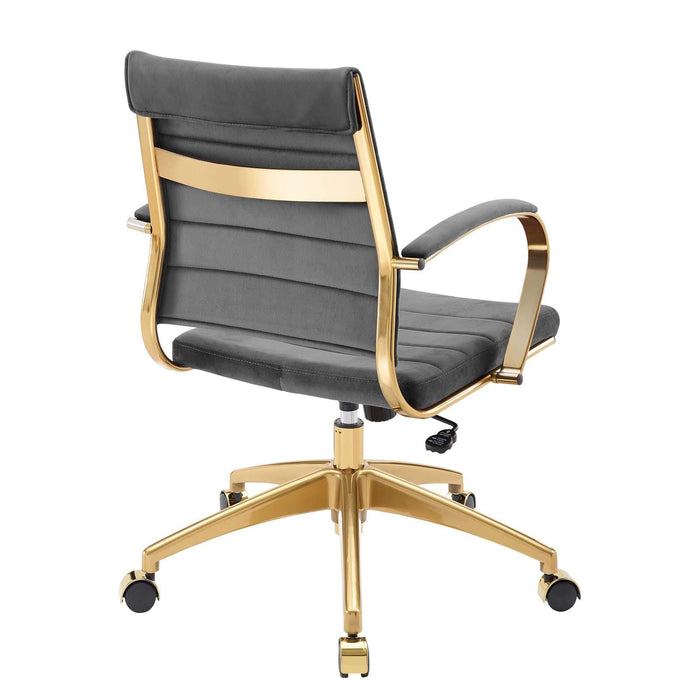 Jive Mid Back Performance Velvet Office Chair