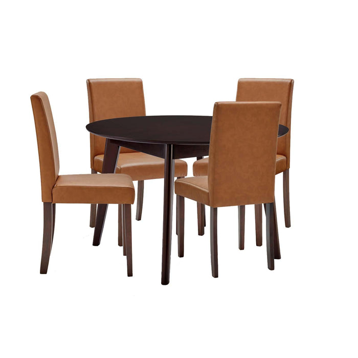 Prosper 5 Piece Faux Leather Dining Set