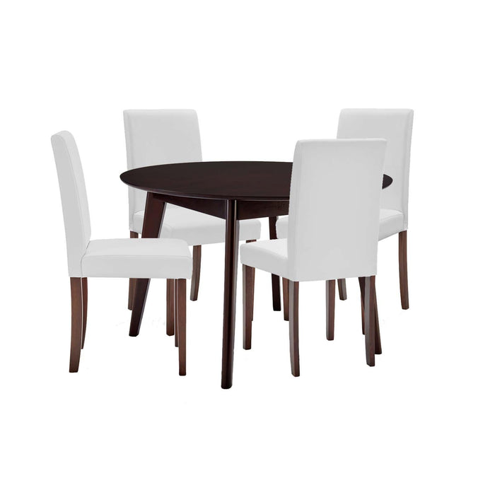 Prosper 5 Piece Faux Leather Dining Set