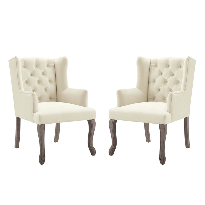 Realm Armchair Performance Velvet Set of 2