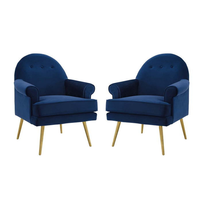 Revive Armchair Performance Velvet Set of 2