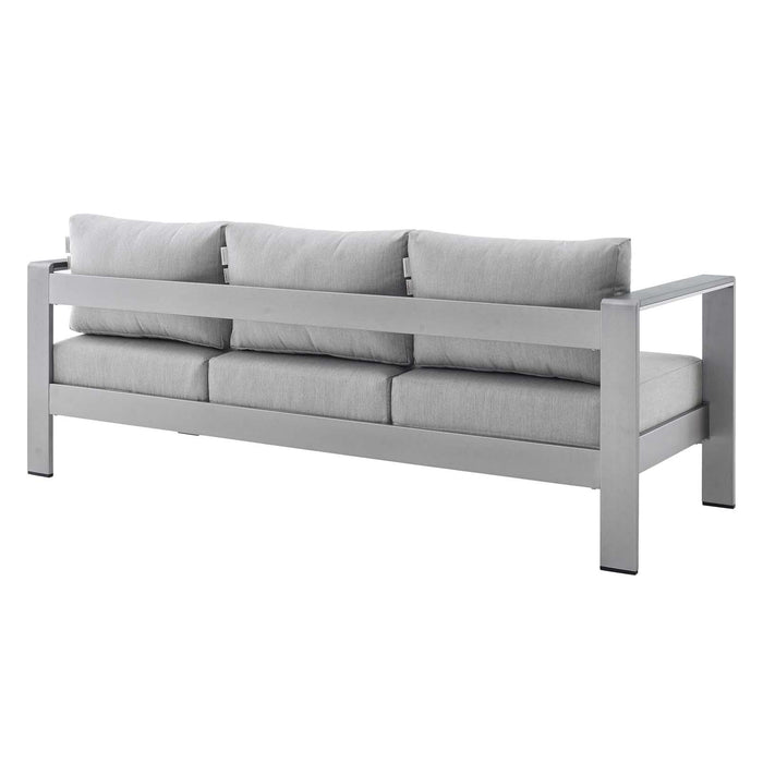 Shore Sunbrella� Fabric Aluminum Outdoor Patio Sofa