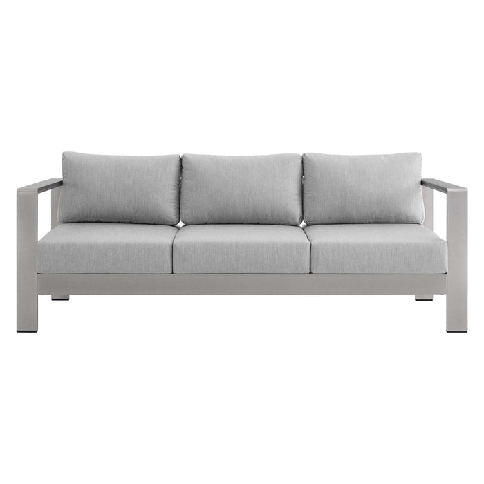 Shore Sunbrella� Fabric Aluminum Outdoor Patio Sofa