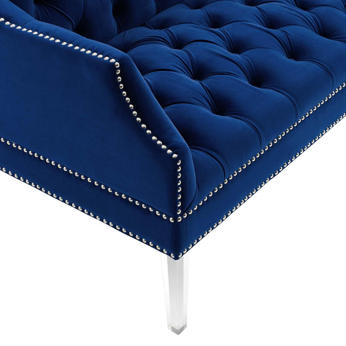 Proverbial Tufted Performance Velvet Loveseat