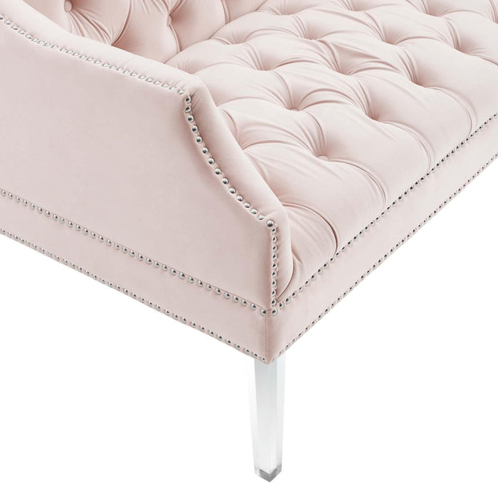 Proverbial Tufted Performance Velvet Loveseat