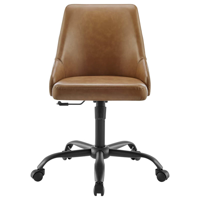 Designate Swivel Vegan Leather Office Chair