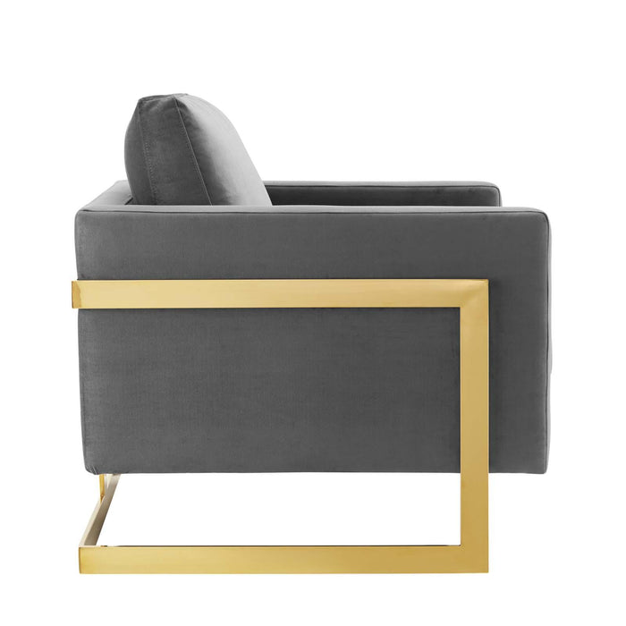 Posse Performance Velvet Accent Chair