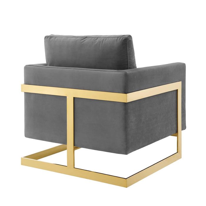 Posse Performance Velvet Accent Chair