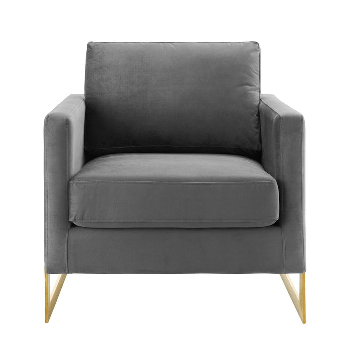 Posse Performance Velvet Accent Chair