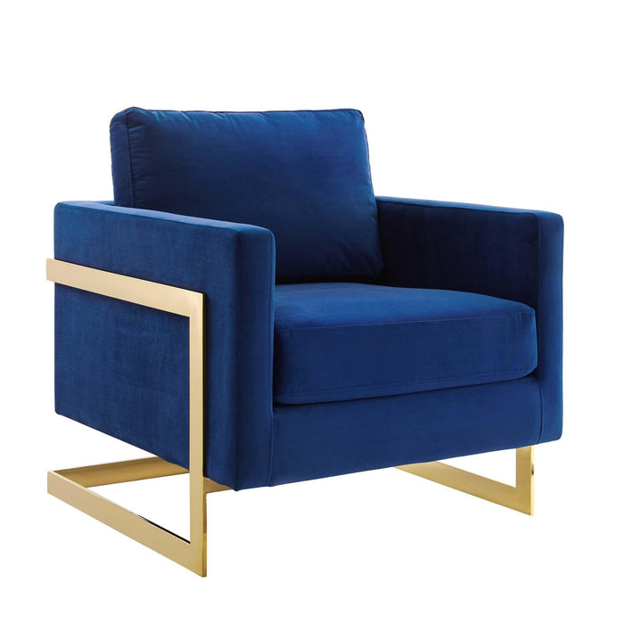 Posse Performance Velvet Accent Chair